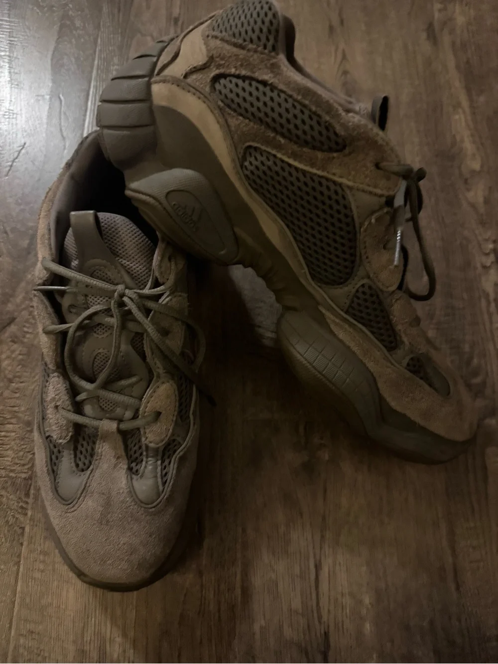 Adidas Yeezy 500 Lace Up Mens Grey Sneakers Casual Shoes Size 13